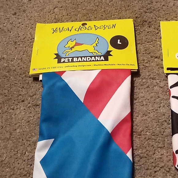 Set of two large dog bandanas - Picture 3 of 3